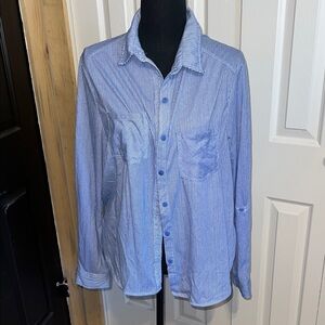 Passport Blue and White Striped Shirt